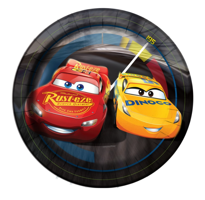 Platos de papel de 7" - Disney Cars 3 (8 unidades) - Amscan