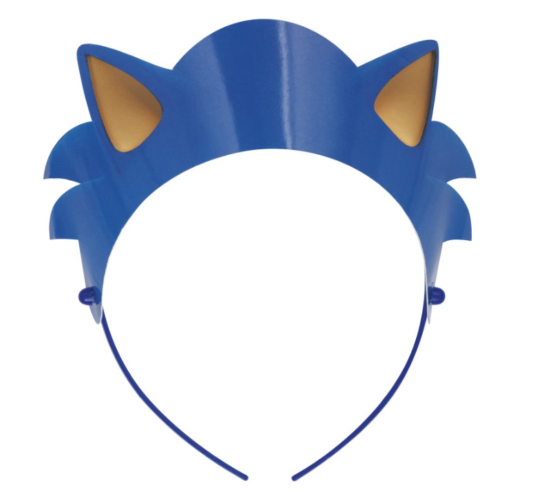 Sonic the Hedgehog Paper Party Headbands (4ct) - Unique