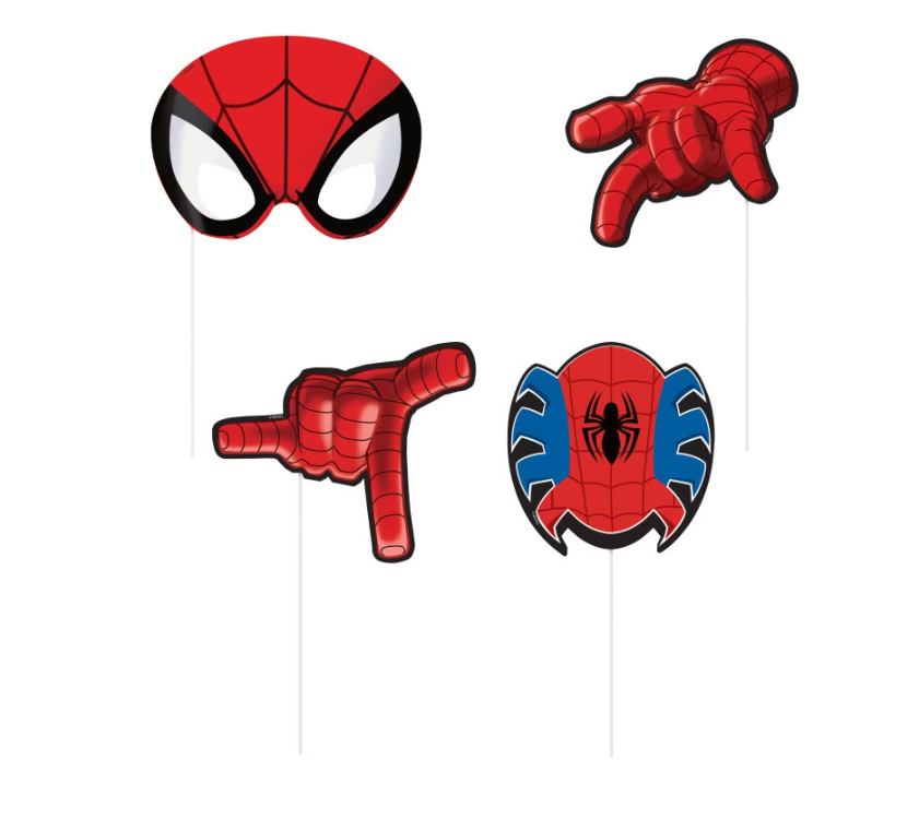 Ultimate Spider-Man Photo Booth Props (8ct) - Unique