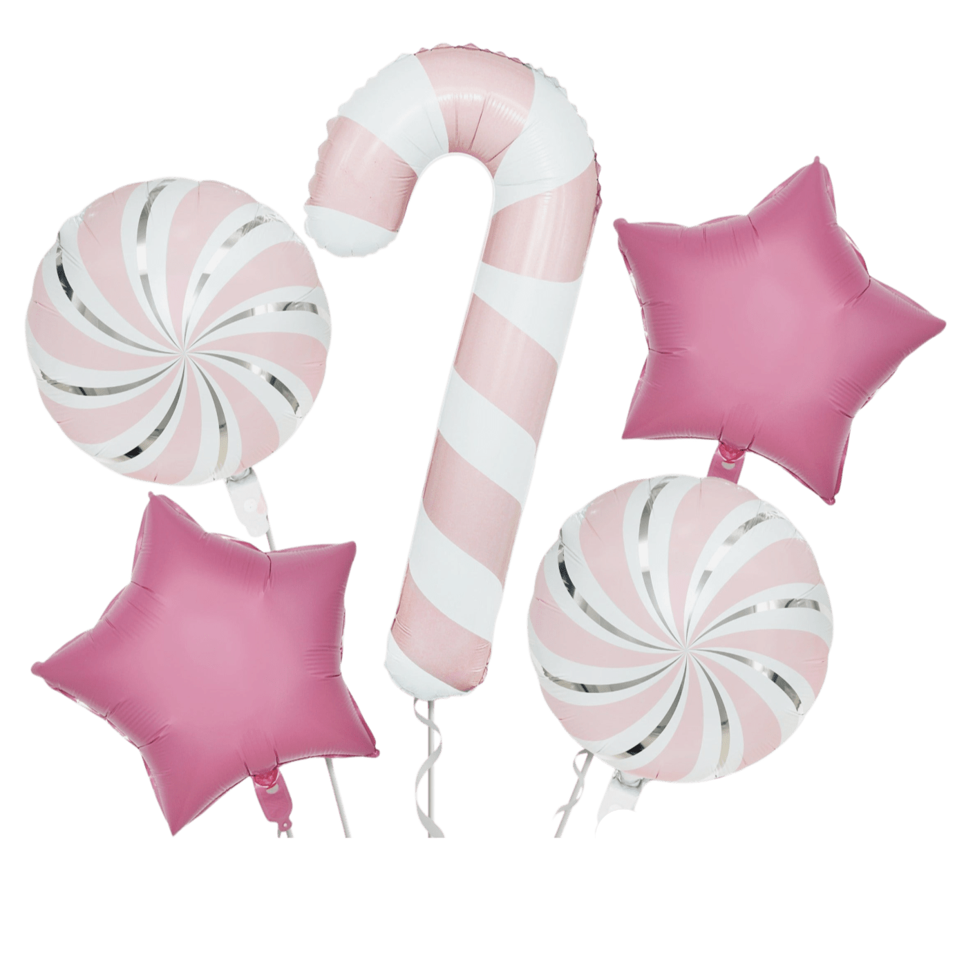 Balloon Bouquet - Candy Cane Pink