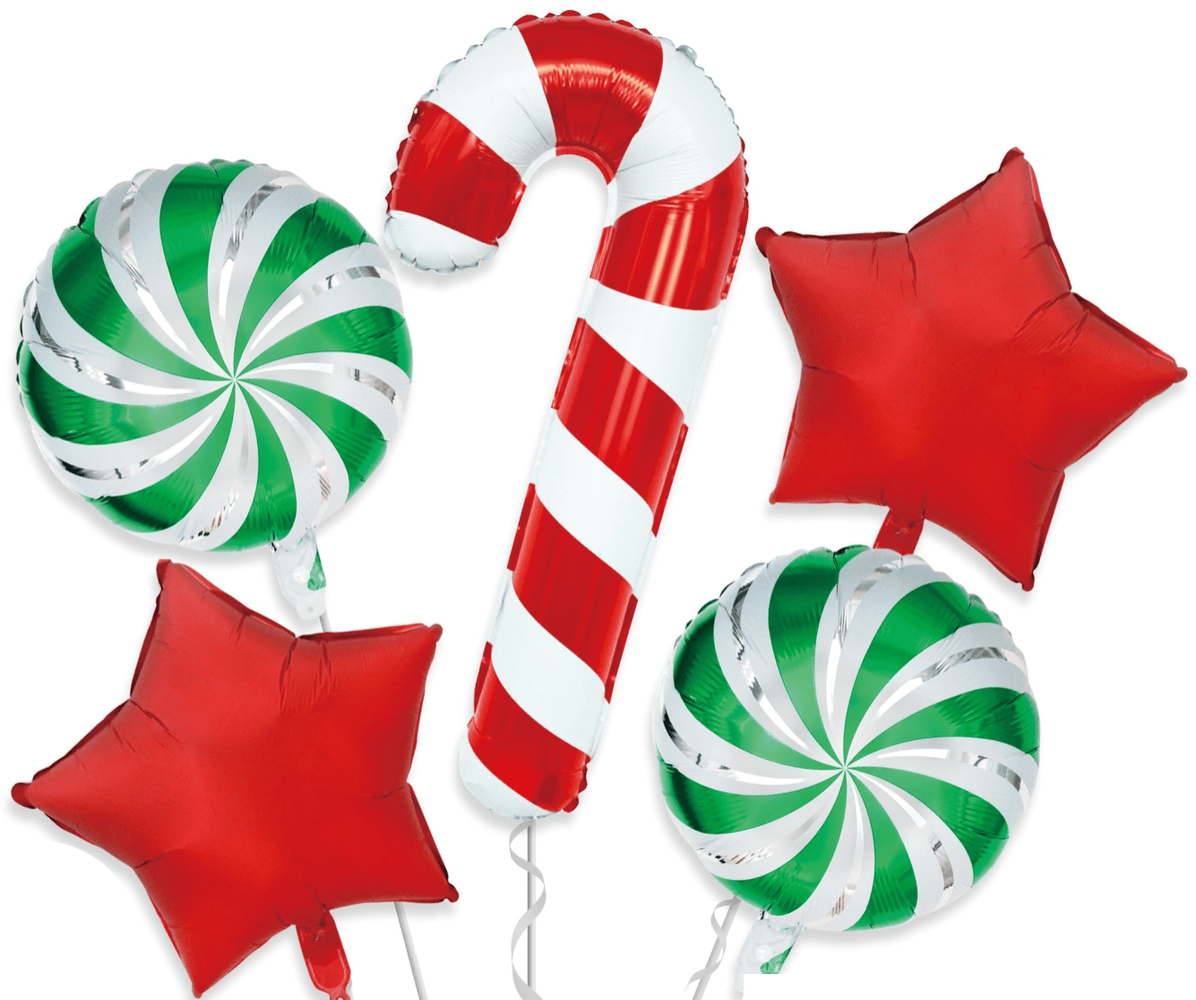 Balloon Bouquet - Green and Red Candy