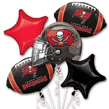 Balloon Bouquet - NFL Buccaneers (5ct)