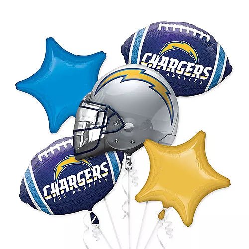 Balloon Bouquet - NFL Chargers (5ct)