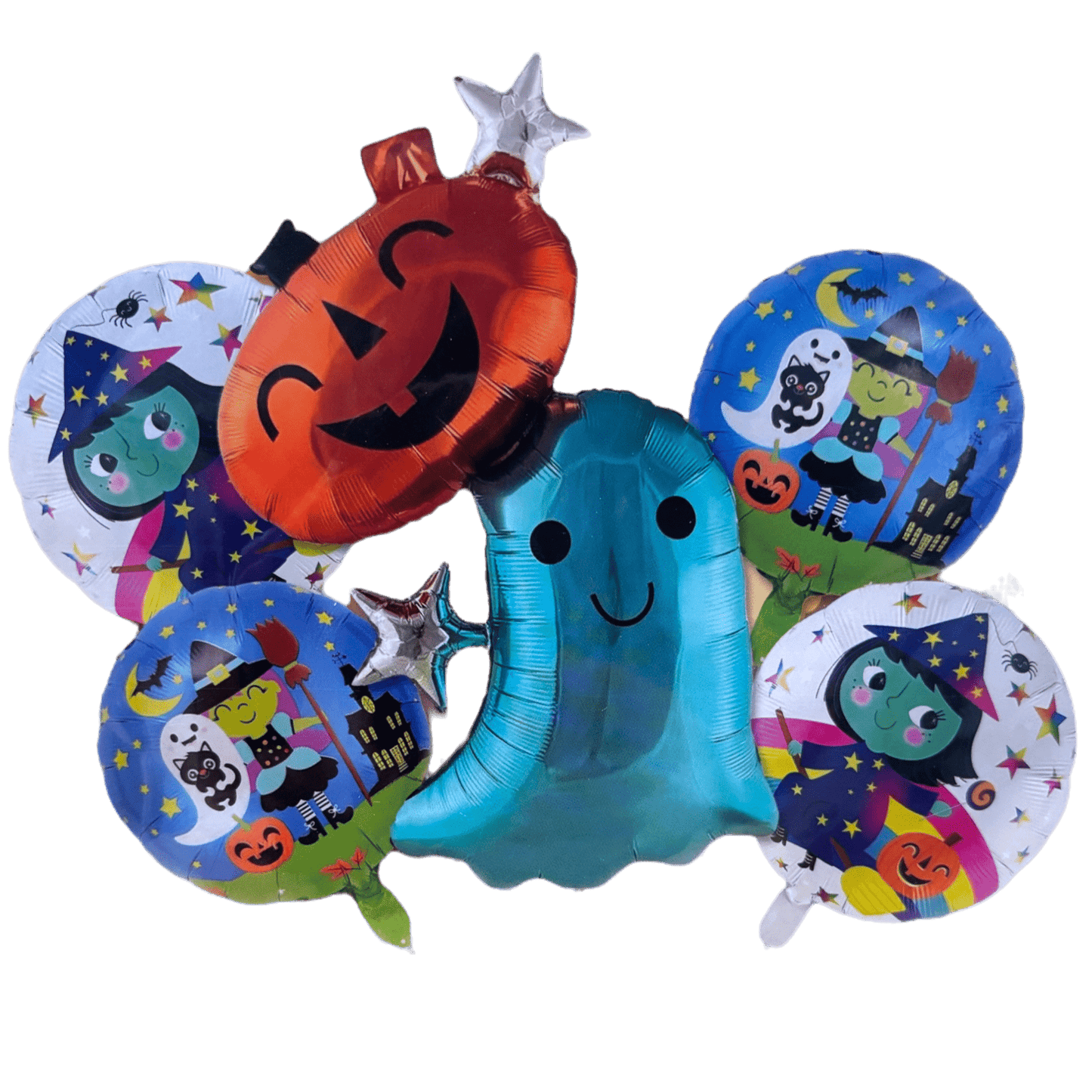 Balloon Bouquet - Pumpkin Boo Ghost