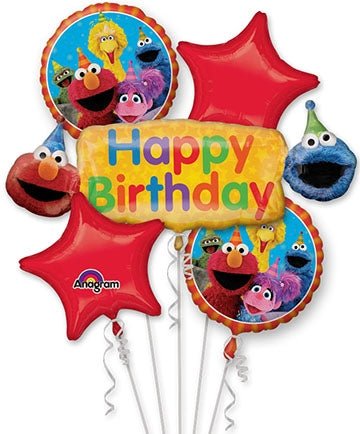 Balloon Bouquet - Sesame Street Birthday Fun