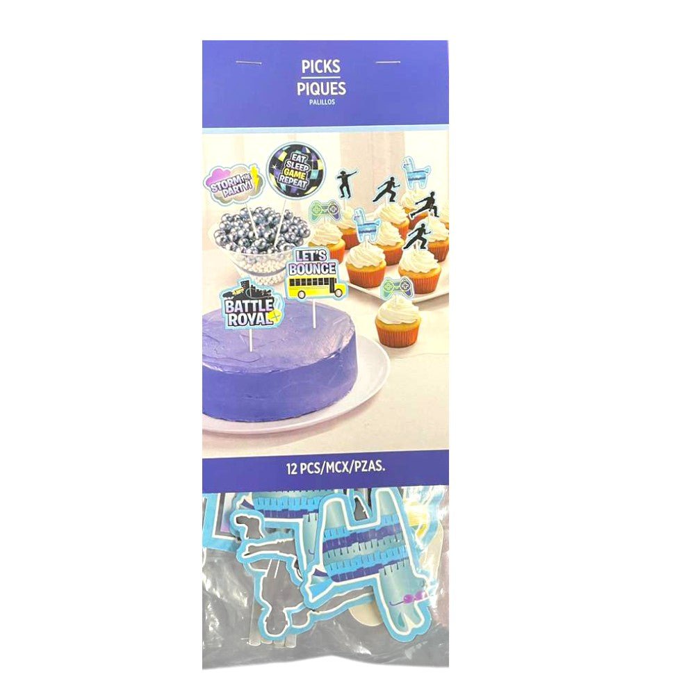 Cake Picks Topper Kit - Battle Royale (12ct)