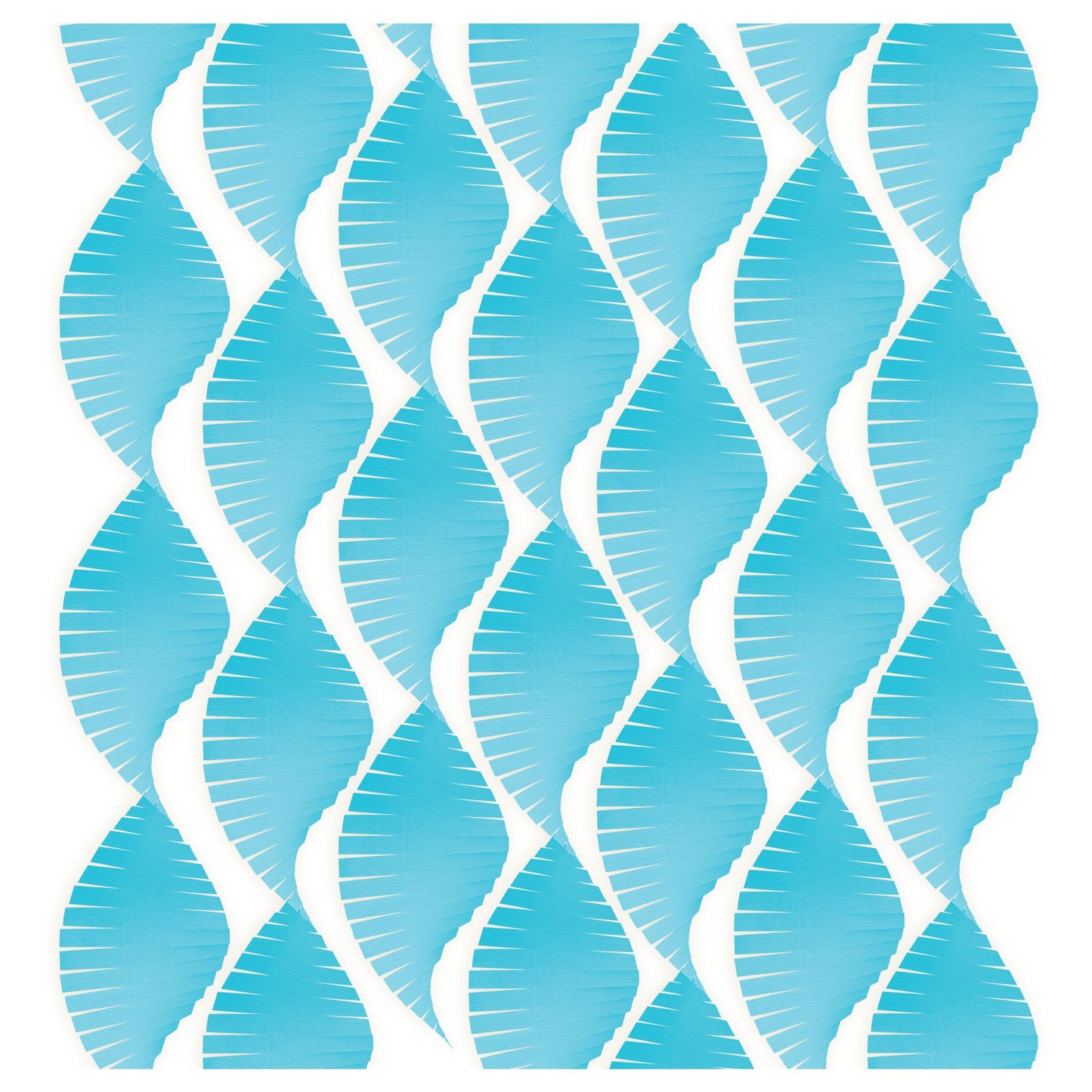 Caribbean Blue Wide Fringe Streamers 1 - Roll