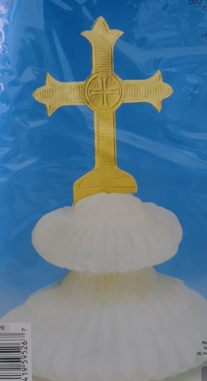 Centerpiece - Gold Cross