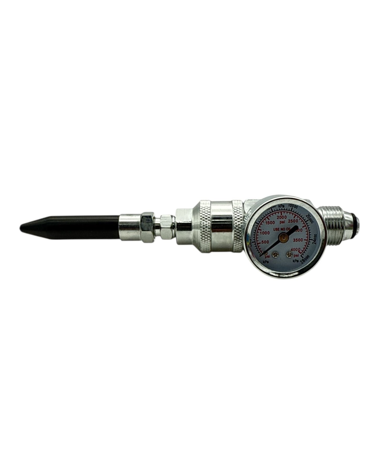 Chrome - Plated Helium Regulator with Rubber Tip & Gauge Economy