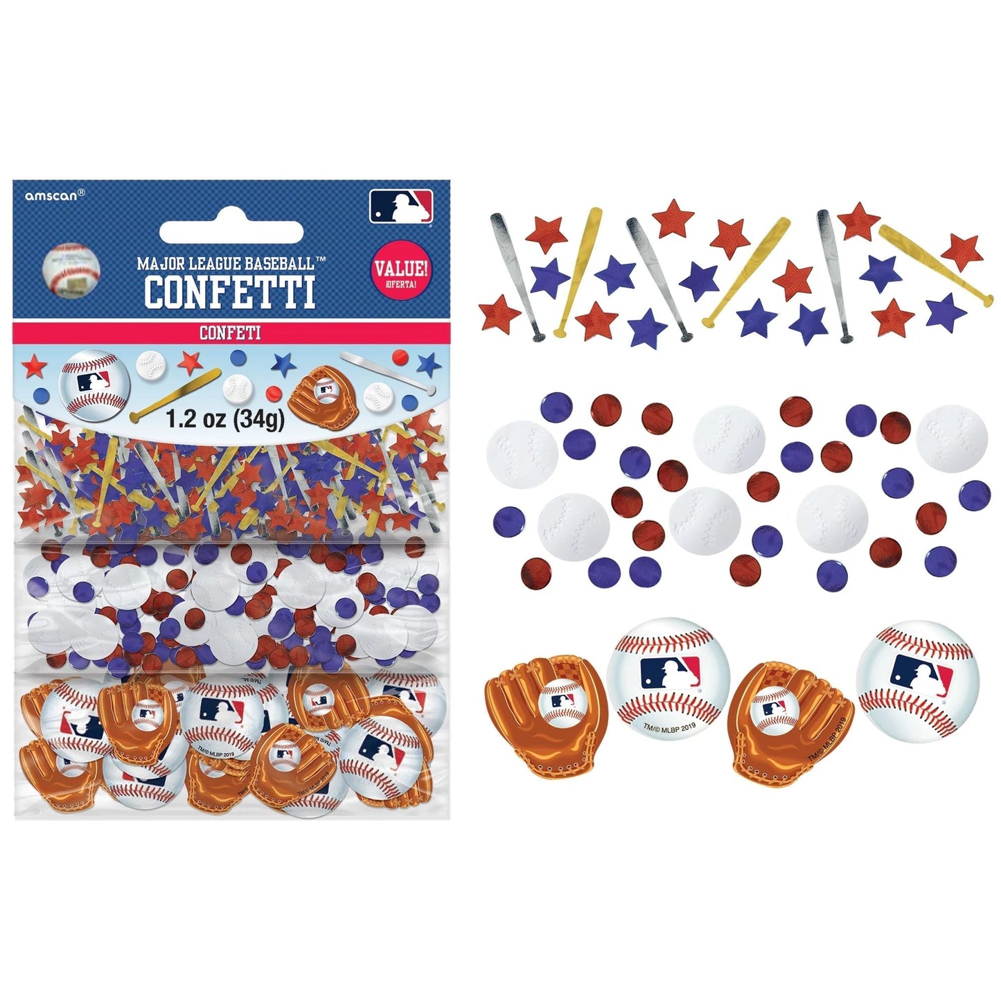 Confetti - MLB Baseball (1.2oz)