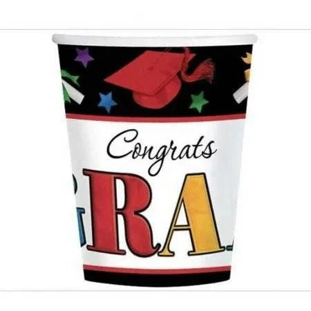 Congrats Grad Date to Dream Cups 18ct 9oz - Amscan