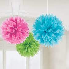 Fluffy Decorations - Brights