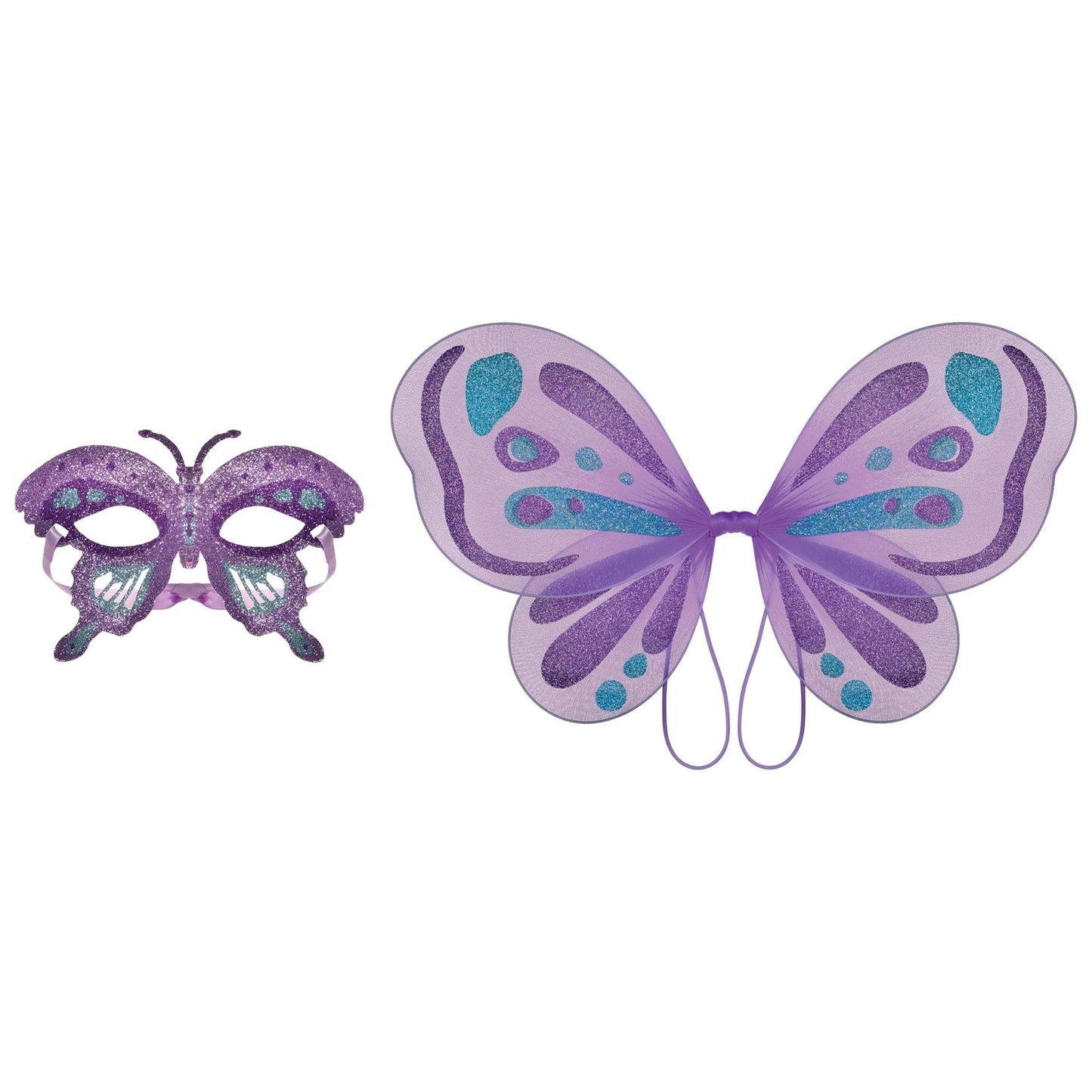 Flutter Deluxe Wearable Kit Wings and Mask - Amscan
