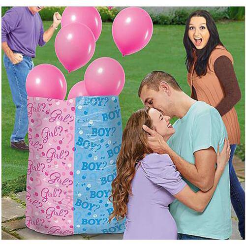 Gender Reveal Girls Balloon Release Bag - 8 Pink Balloons