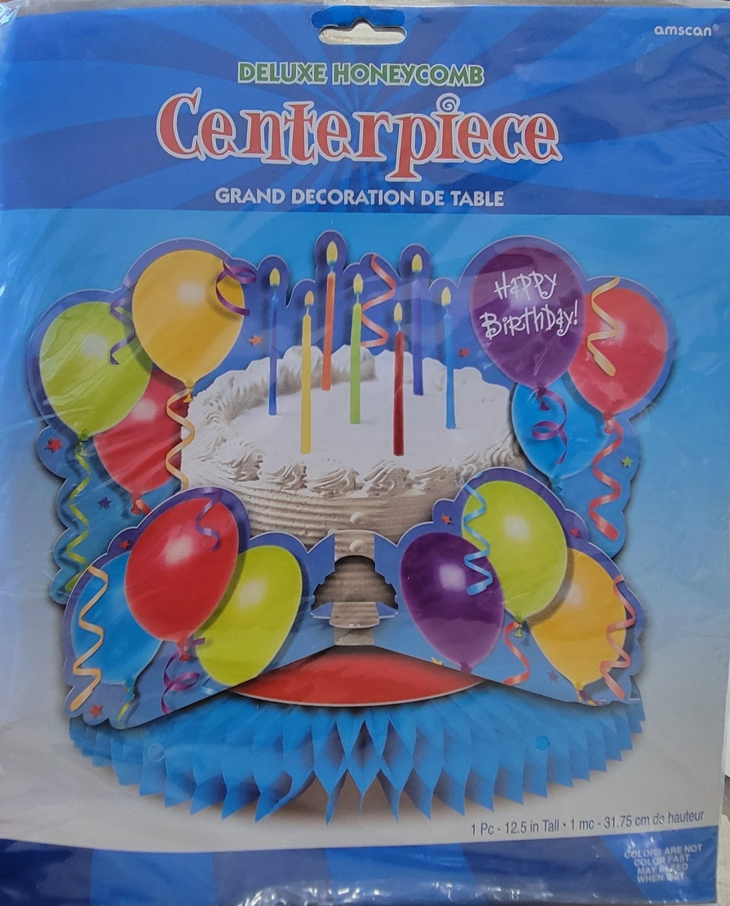 Honeycomb Centerpiece - Happy Birthday