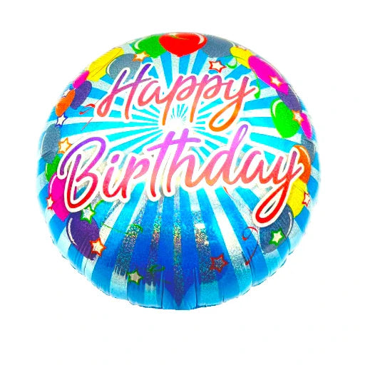 18" Happy Birthday - Colored Balloons - 20ct - Party America