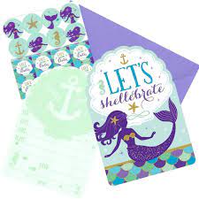 Invitations - Mermaid Wishes (8ct)