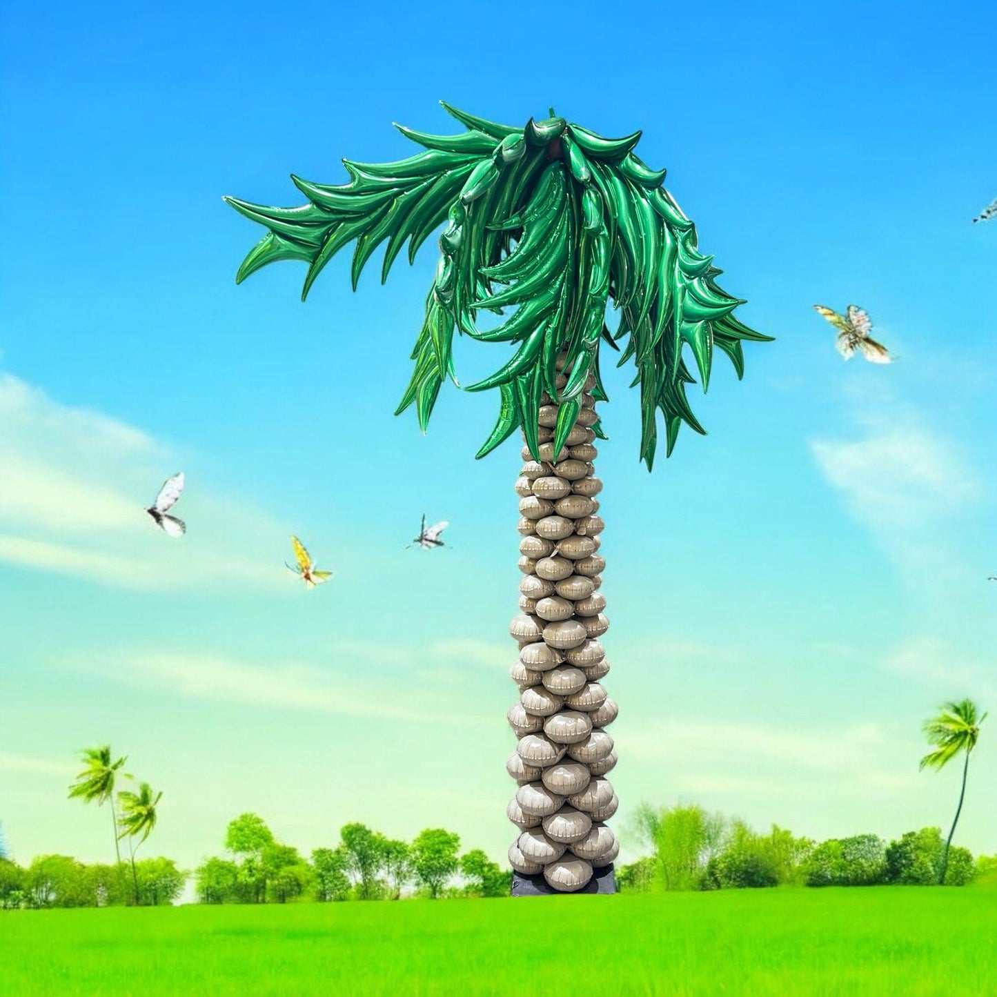 Iridescent Green Palm Tree Fronds - 1.4M - (5ct)