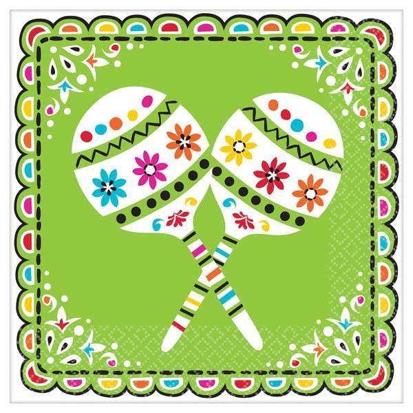Picado De Papel Luncheon Napkins 36ct - Amscan