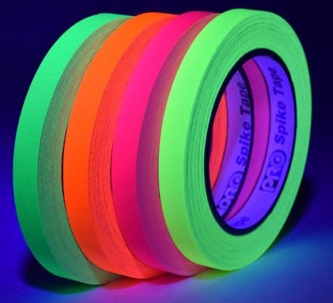 Pro Spike Stack Cloth Tape for Black-Light, Price Per 4 Rolls - Pro Tapes