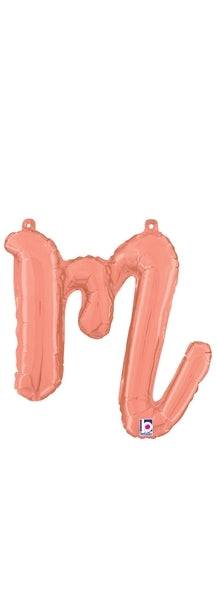 Script Letter M - Rose Gold