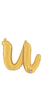 Script Letter U - Gold