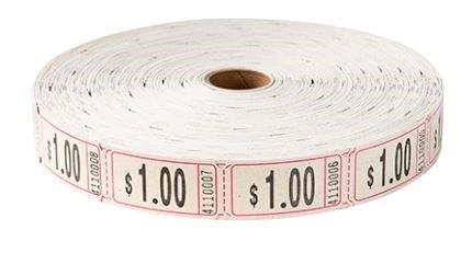 Single Raffle Tickets - $1.00 (2000/roll)