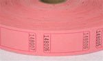 Single Raffle Tickets - Assorted Colors (2000/roll)