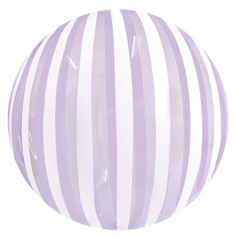 18" Stripe BOBO Balloon Purple