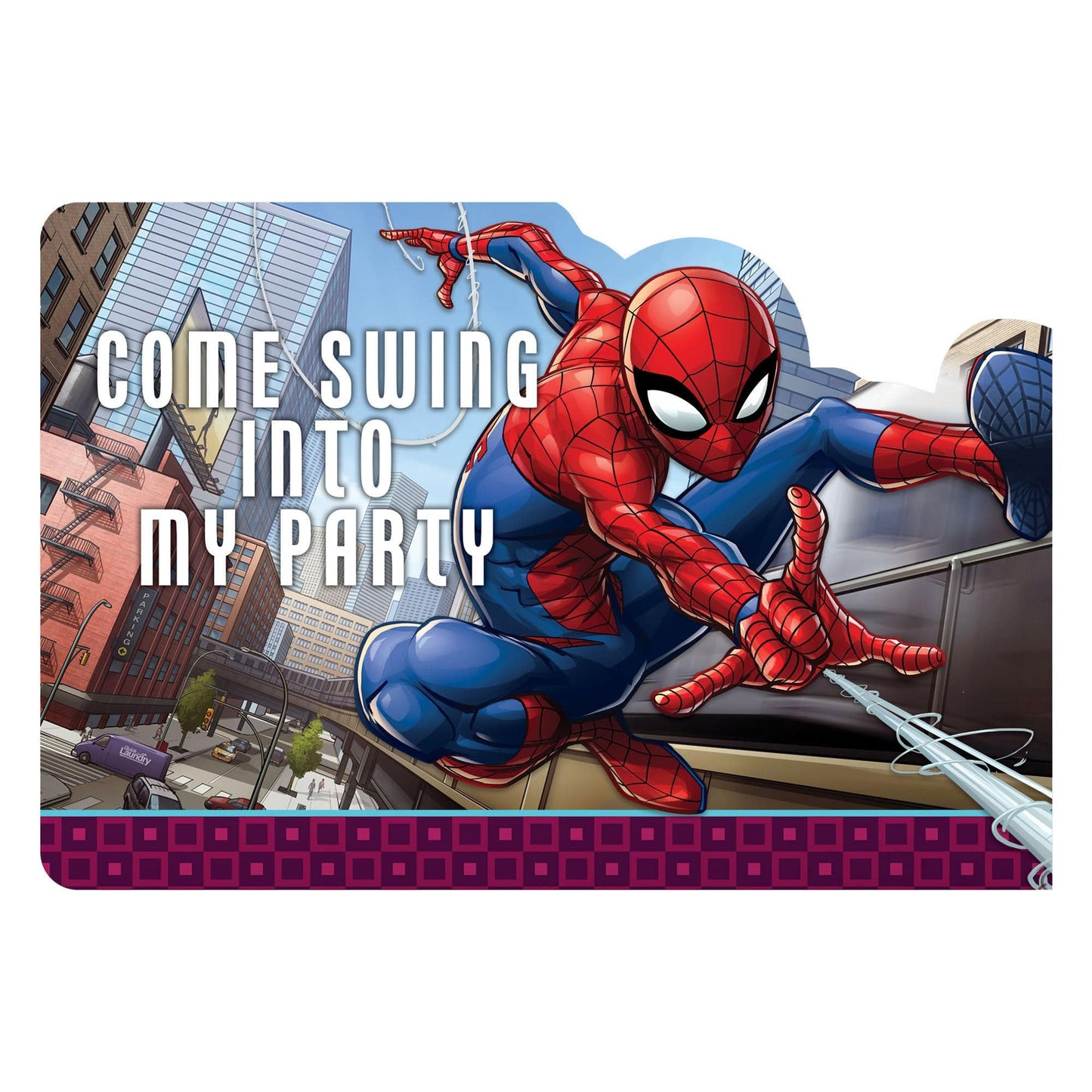 Spider - Man Webbed Wonder Invitations 8ct