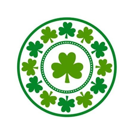 St. Patrick's Day Shamrocks 9" Plates 8ct - Amscan