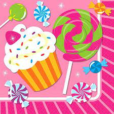 Sweet Shop Luncheon Napkins 16ct - Amscan