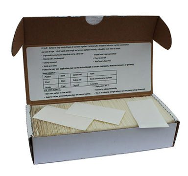 UGlu Dashes Contractor Pack Adhesive - 1" x 3" Strips - Box of 250 - Pro Tapes