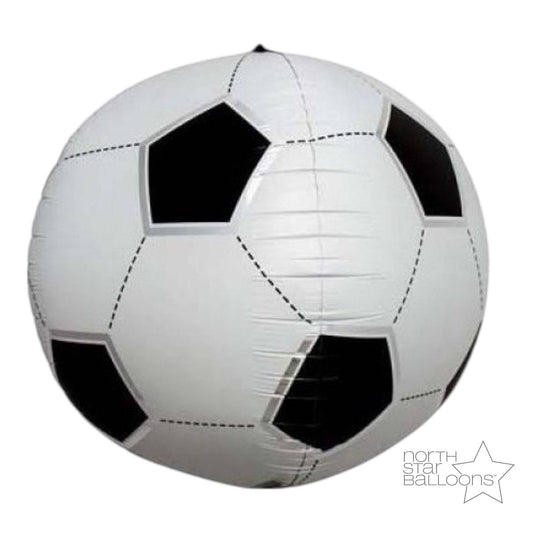 17" Soccer 3D Sphere Flat Foil Balloon (1ct)
