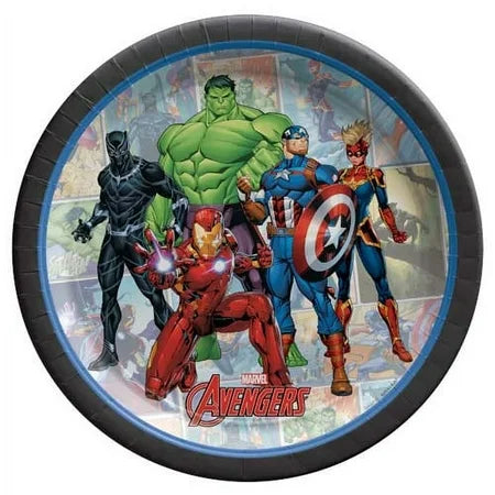 Platos de papel de 7" - Avengers Power Unite (8 unidades) - Amscan