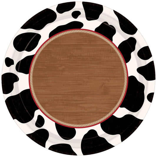 10 1/2" Yeehaw Round Plates 8ct - Amscan