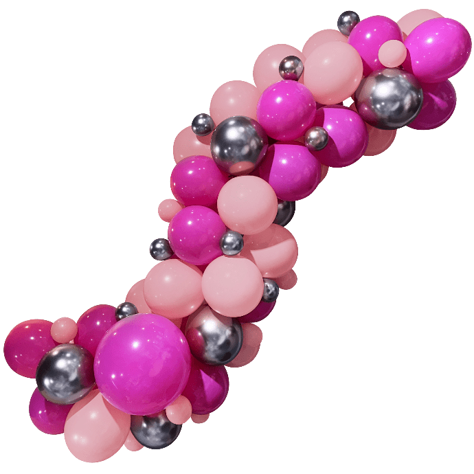 10' Organic Balloon Garland Kit - Pink
