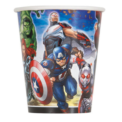 Vasos de 9oz - Avengers (8 unidades) - Único