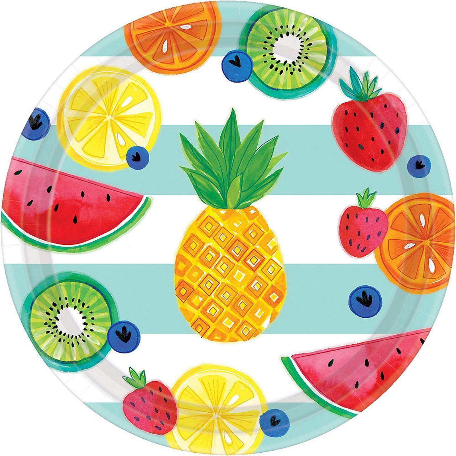 10.5" Paper Plates - Hello Summer (8ct)