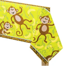 108" Table Cover - Monkeyin' Around