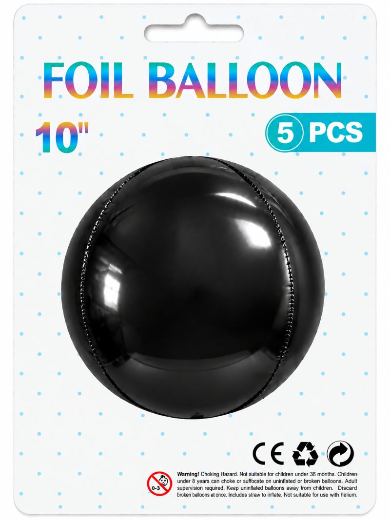Globos Espejo 10" (5 unidades)