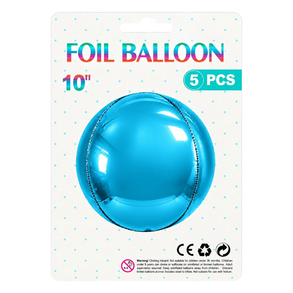Globos Espejo 10" (5 unidades)