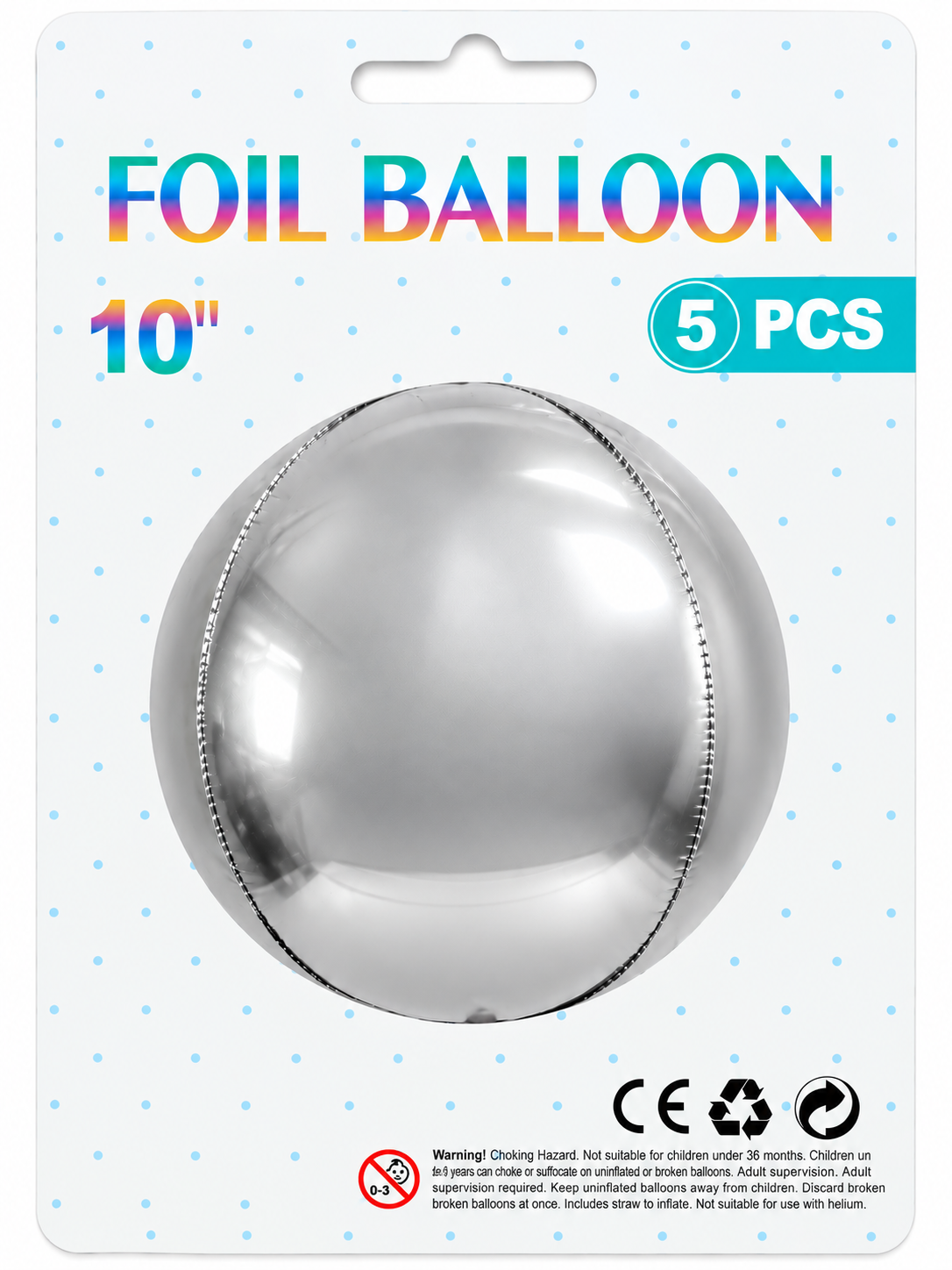 Globos Espejo 10" (5 unidades)