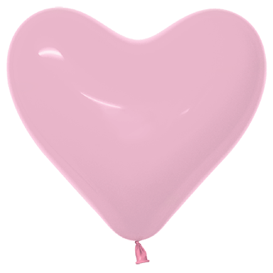 11" Fashion Bubble Gum Pink Heart (50ct) - Sempertex
