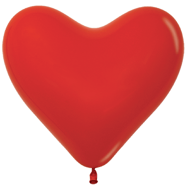 11" Fashion Red Heart (50ct) - Sempertex