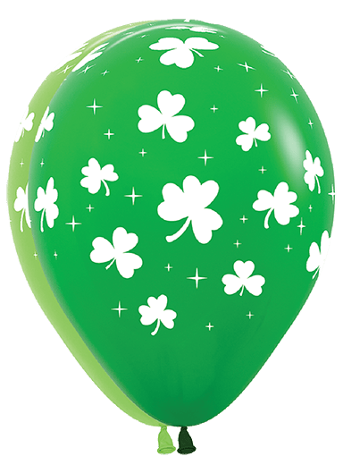 11" Shamrocks Latex Assortment (50ct) - Sempertex