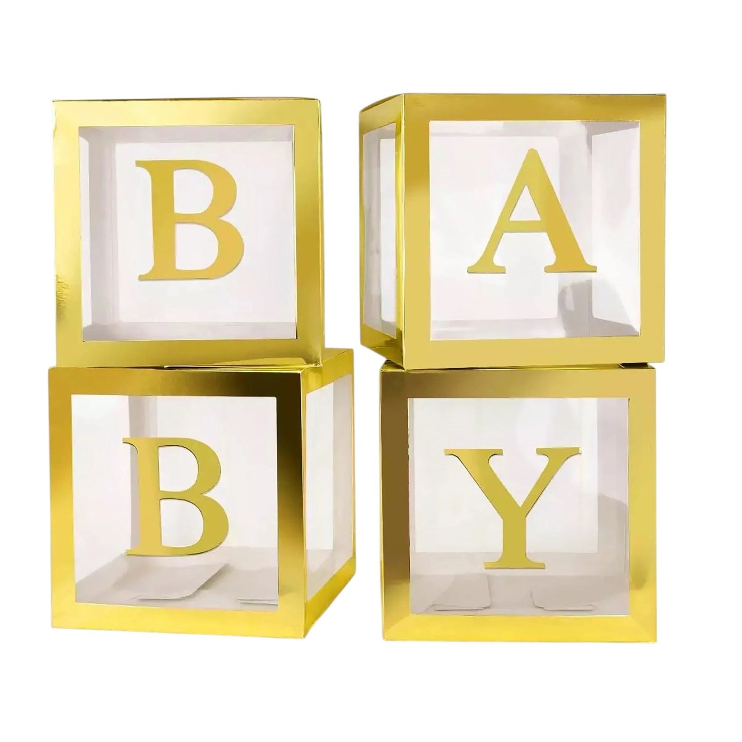 12" Clear Boxes - Baby (Select Color) - Borosino