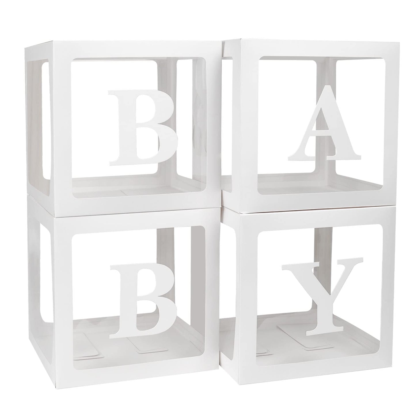 12" Clear Boxes - Baby (Select Color) - Borosino