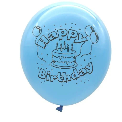 12" Happy Birthday (12 Bags of 8ct - 10ct) - Premium Party Distribution