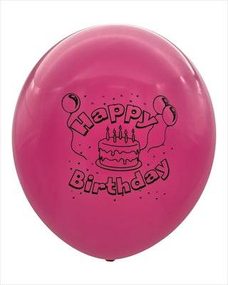12" Happy Birthday (12 Bags of 8ct - 10ct) - Premium Party Distribution